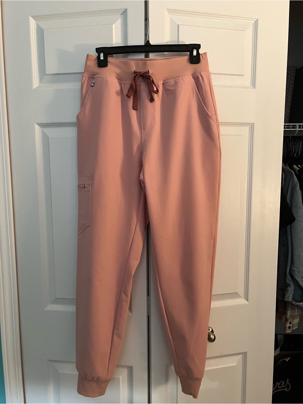 FIGS Zamora High Waisted Joggers Pink Sand
